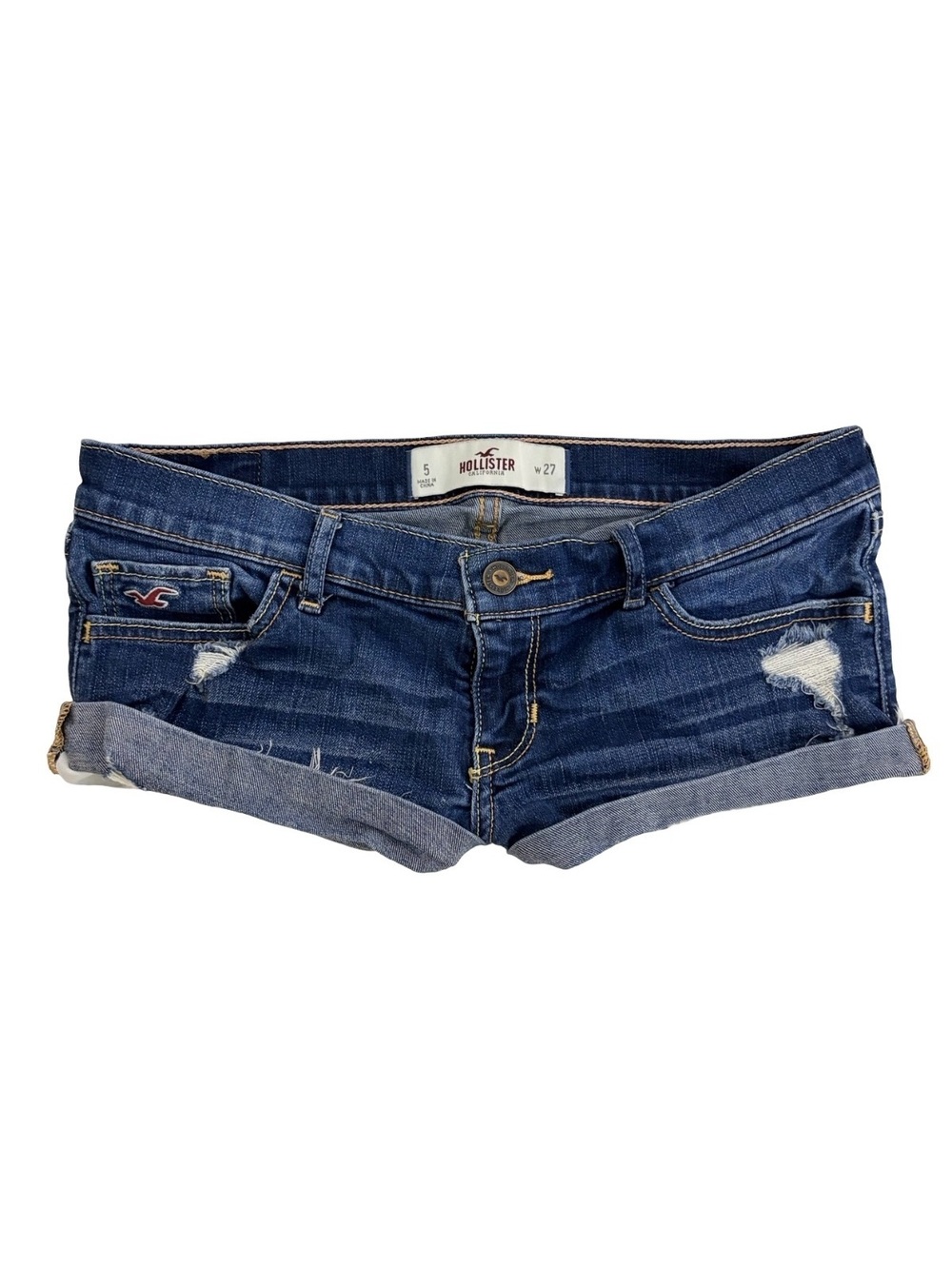 Y2K HOLLISTER MICRO LOW RISE SHORTS